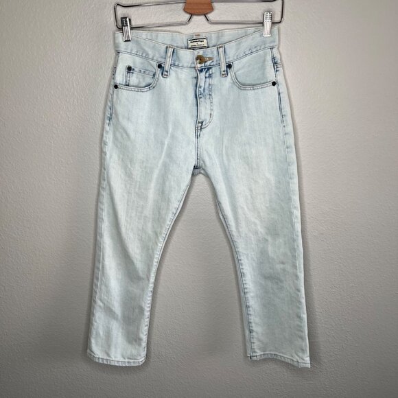 Onitsuka Tiger X Andrea Pompilio  Light Wash Cropped Jeans Size Small - Picture 8 of 15